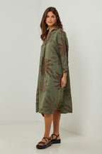Autour Du Lin - Dress - Khaki - Women