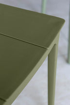 Patio - Ensemble Table + 2 Fauteuils + 4 Chaises - Polypropylene - Vert
