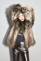 Chaqueta bomber con efecto tie-and-dye de piel sintética Zephyr