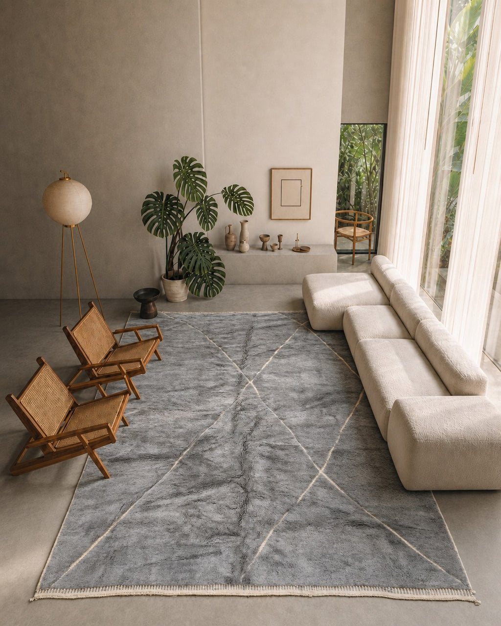 Tapis Berbère Marocain M’Rirt 3,66X2,86M
