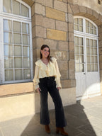 Pale Yellow Iris Blouse