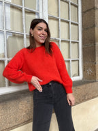 Pull Anna rouge orangé