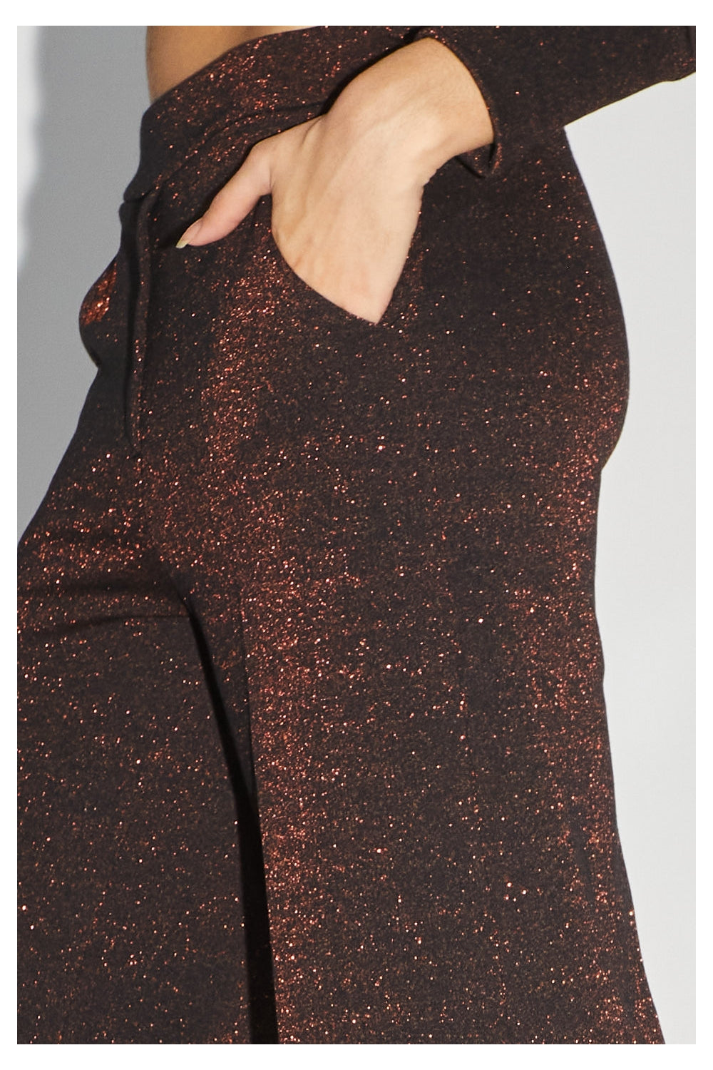 Le Pantalon Neil En Jersey Lurex Noir