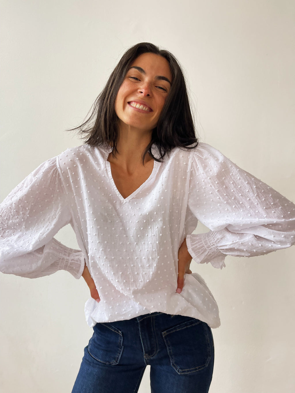 Blusa Isabel blanca