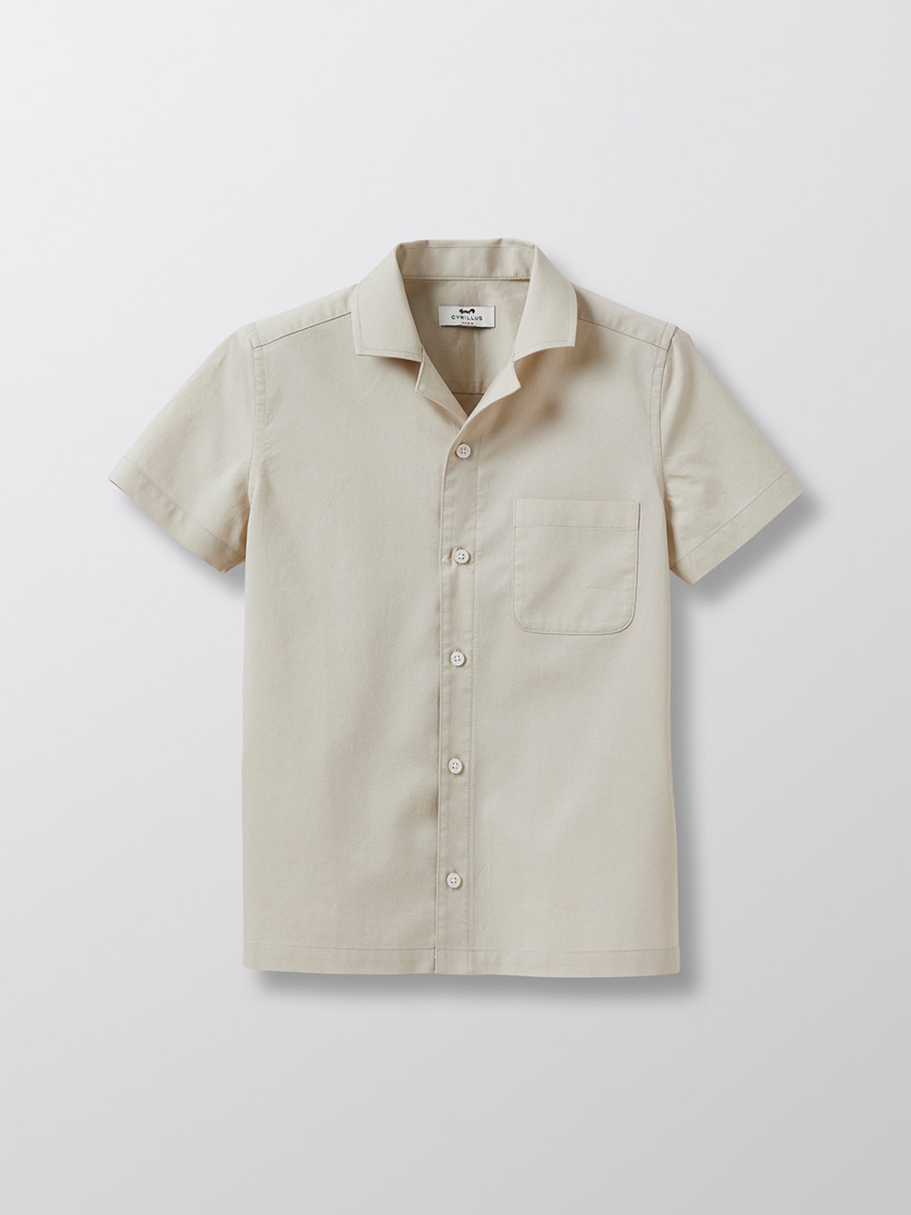 Popelín Liso - Beige Medio Grisáceo - Niño