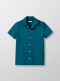 Chemise Popeline Unie - Bleu Moyen Grise - Garçon