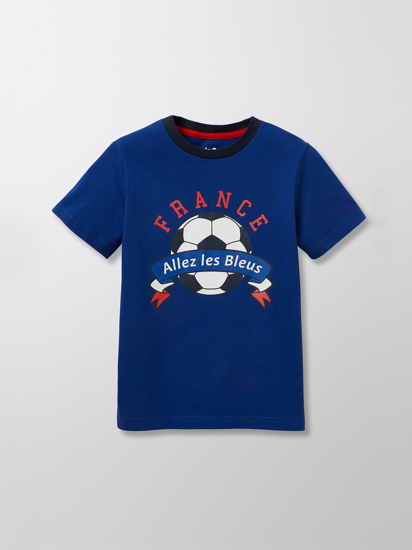 Camiseta Copa de Europa - Blanco Claro Liso - Niño
