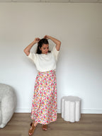 Naomi Long Floral Skirt