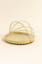 Zina - Plateau Rond Cloche Garde Manger - Coquille De Capiz - Vert