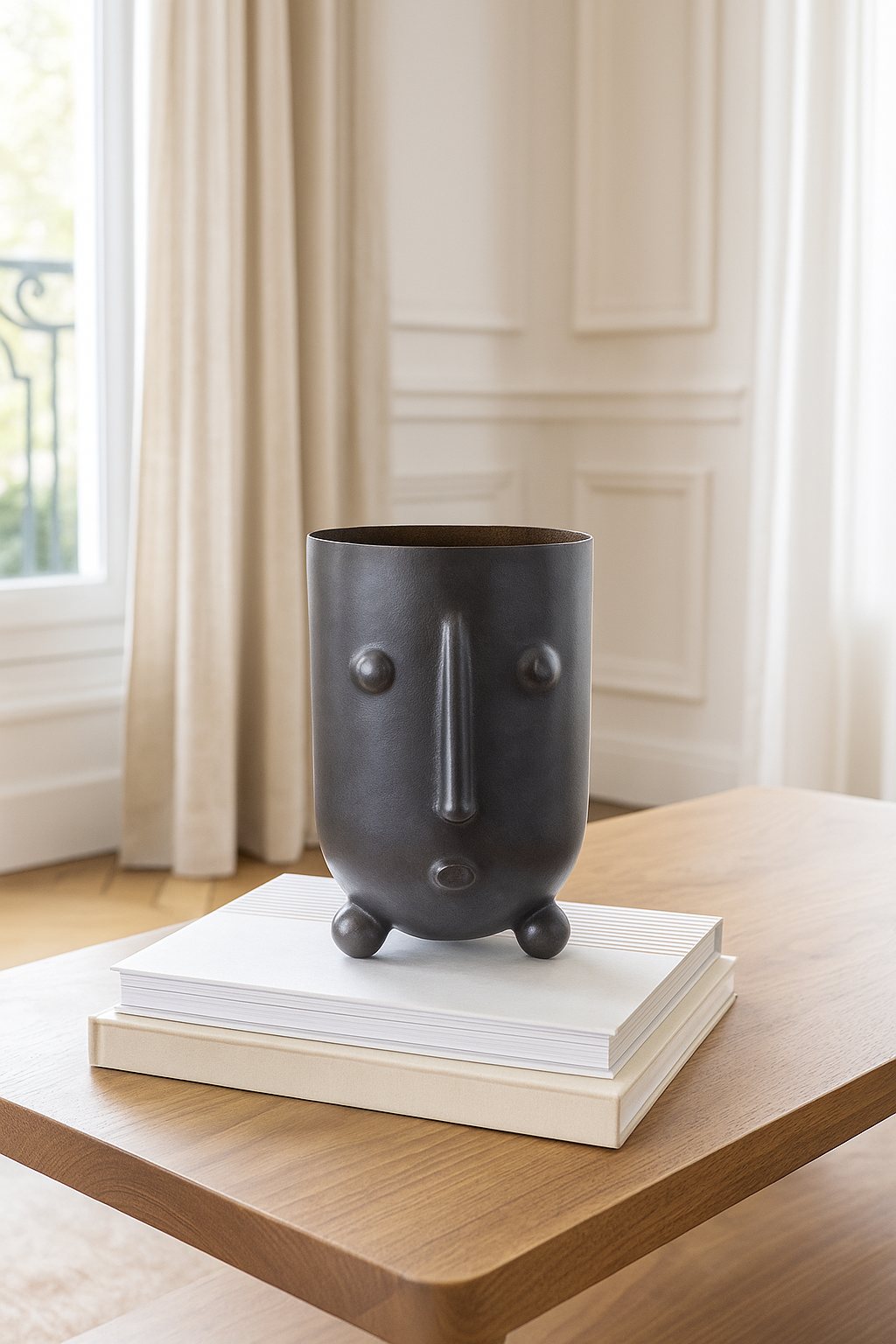 Olav Vase - Black Glass