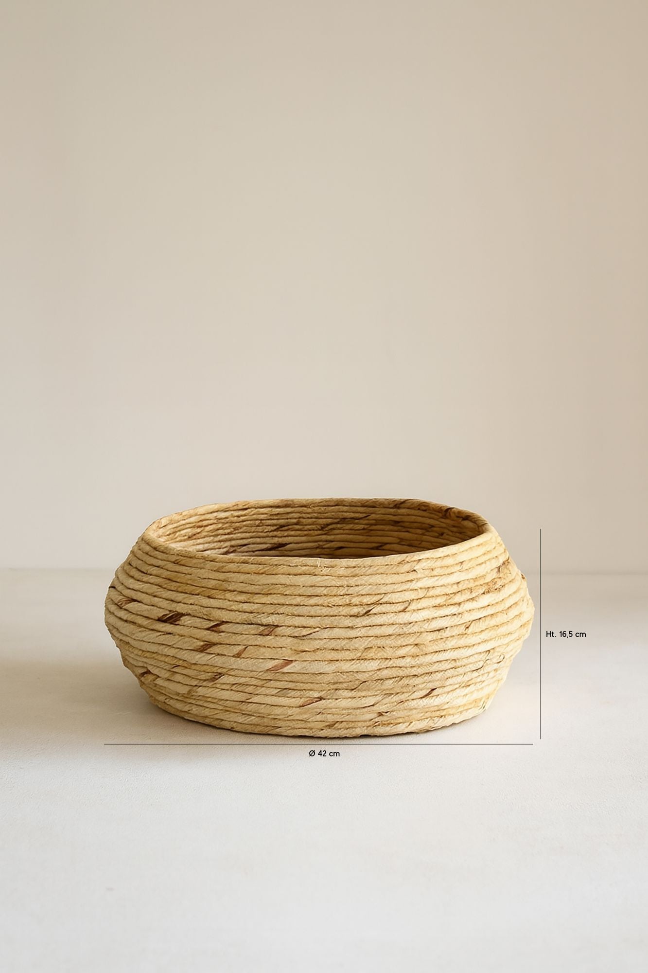 Cesta Dounia - Abaca tejida a mano