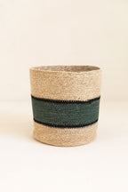 Jeri - Panier - Jonc De Mer - Noir/Vert/Naturel