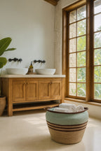 Chobie Basket - Colored Seagrass - Celadon