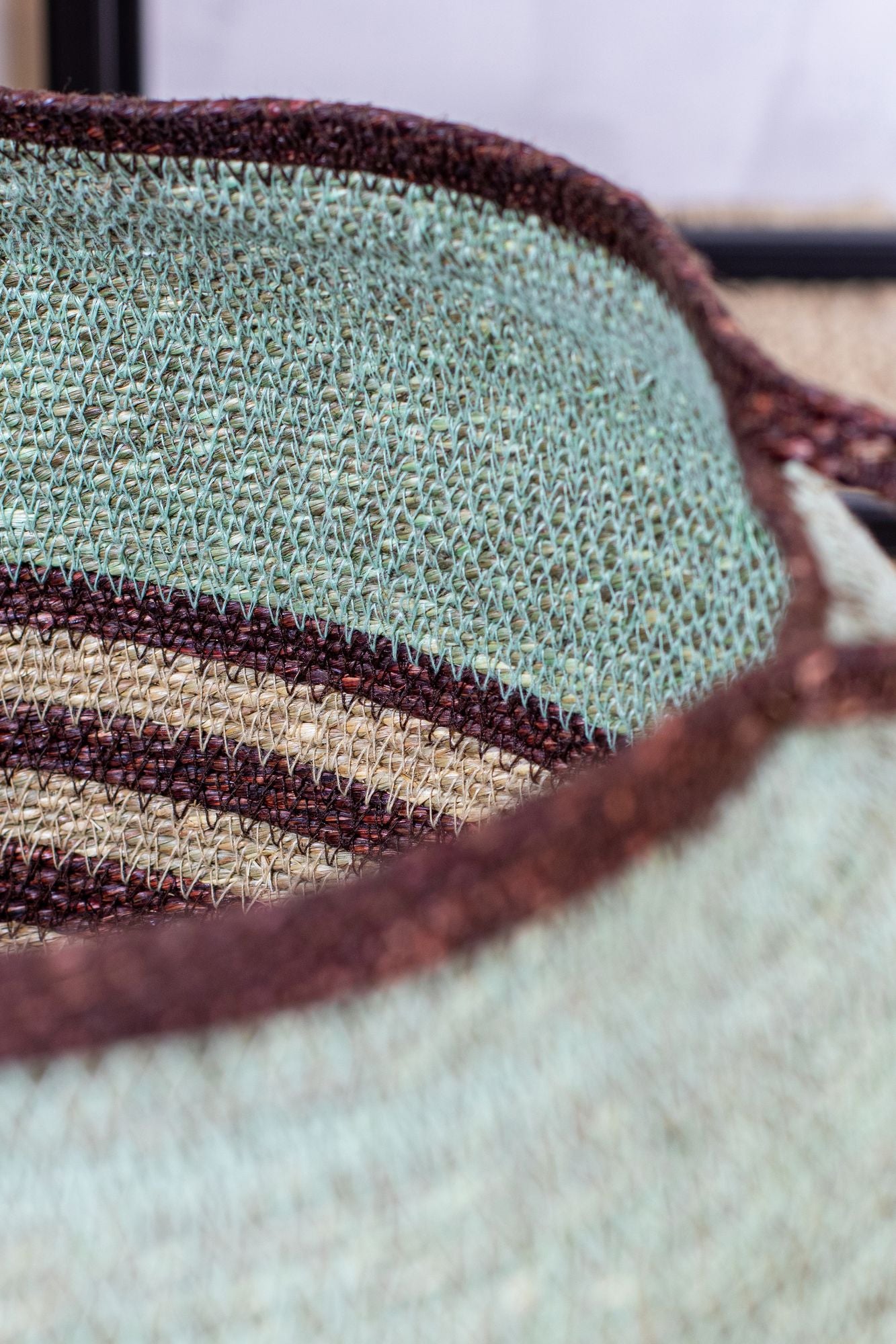 Chobie Basket - Colored Seagrass - Celadon