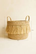 Cesta Flecos Luys - Rafia Natural