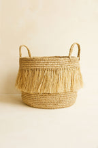 Cesta Flecos Luys - Rafia Natural