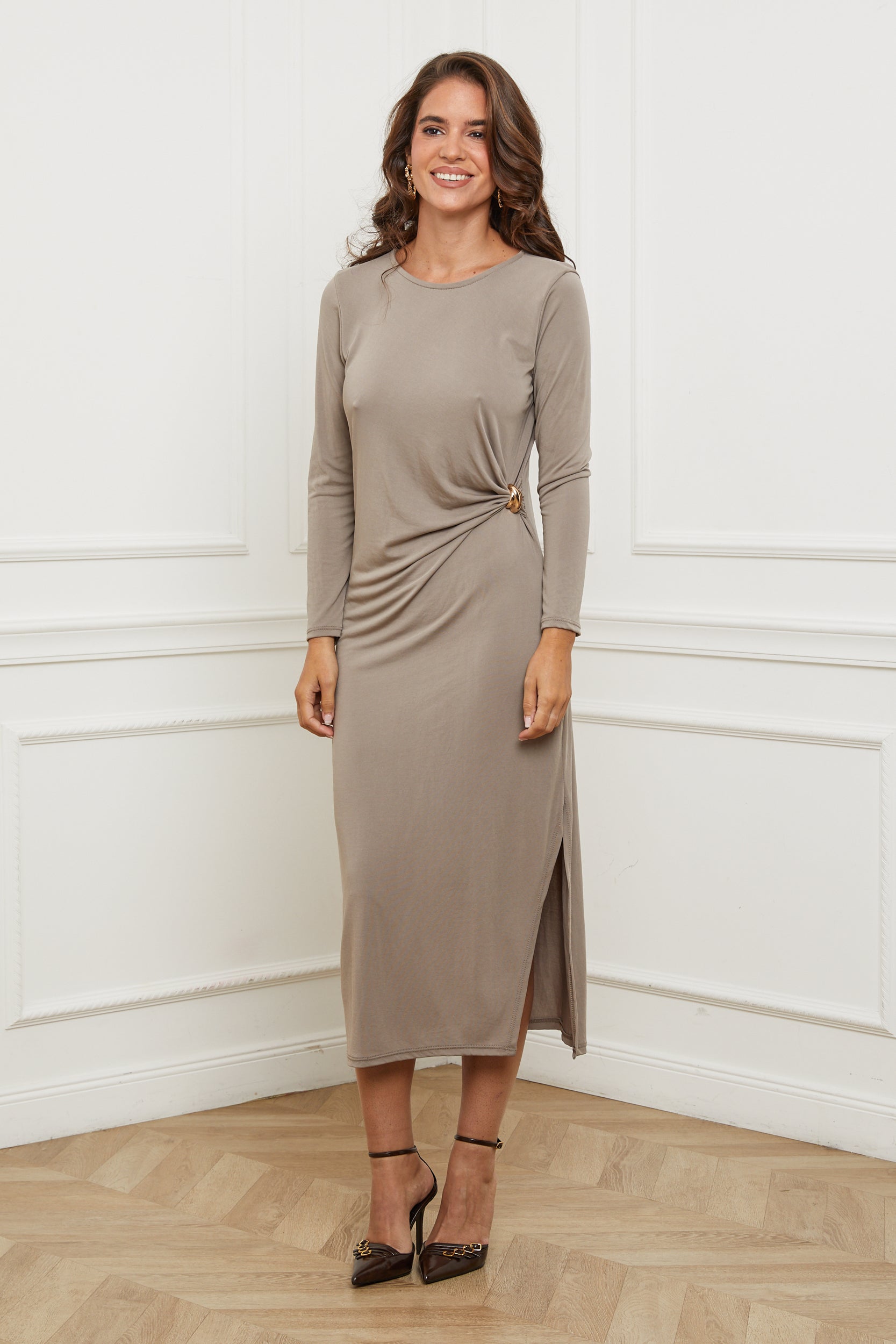 Vestido - Gris pardo