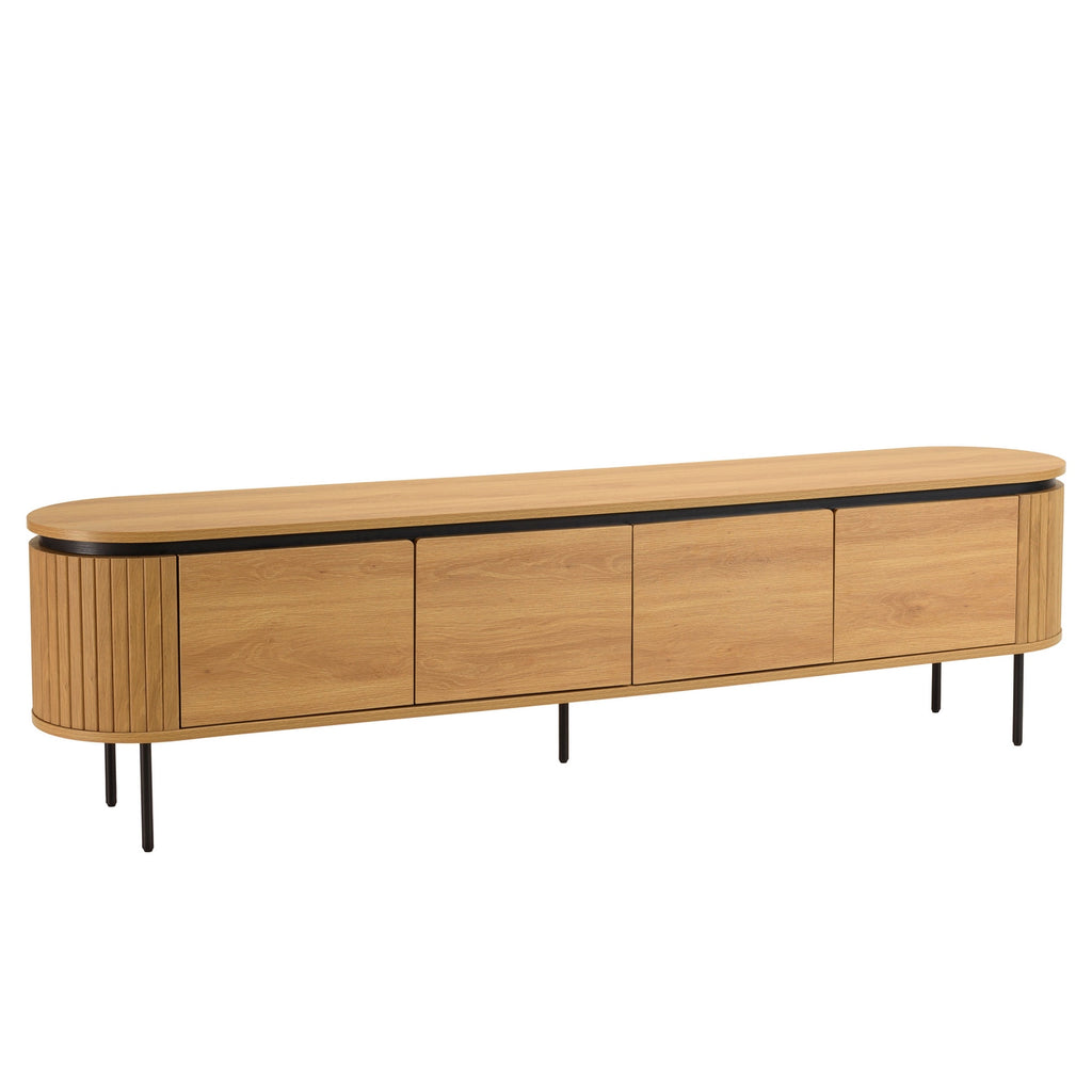 Ethan - Tv-møbel - Sort/Lys Eg