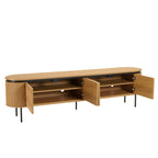 Ethan - Tv-møbel - Sort/Lys Eg