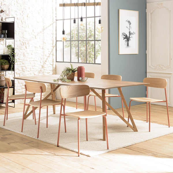 Tom - Set van 2 stoelen - Terracotta