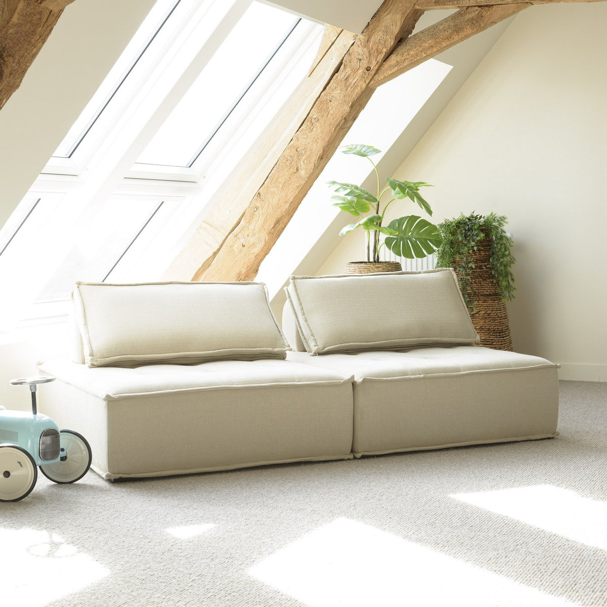 Agathe - Pouf - Beige