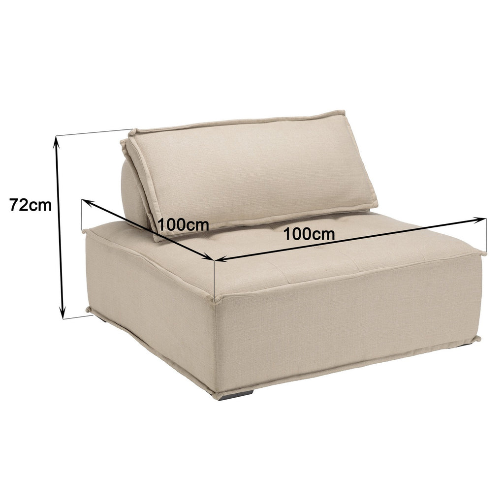 Agathe - Pouf - Beige