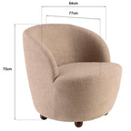 Agathe - Fauteuil - Taupe