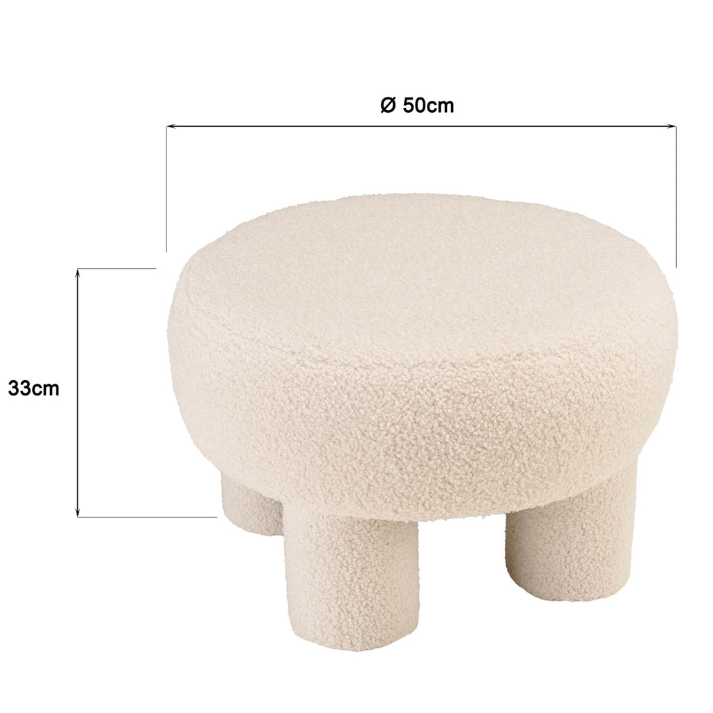 Agathe - Pouffe - White