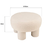 Agathe - Pouffe - White