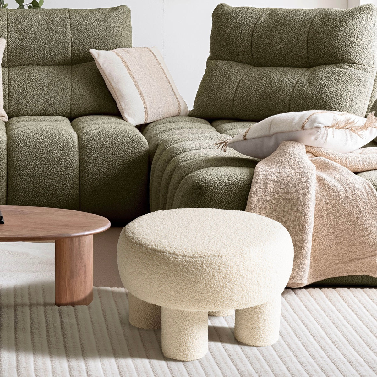 Agathe - Pouffe - White