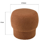 Agathe - Pouf - Terracotta