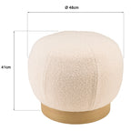 Agathe - Pouffe - White
