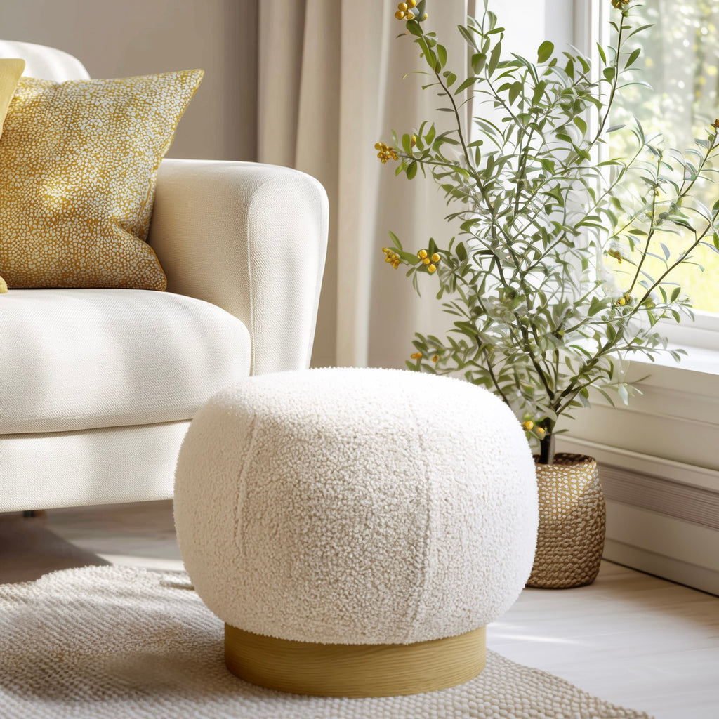 Agathe - Pouffe - White