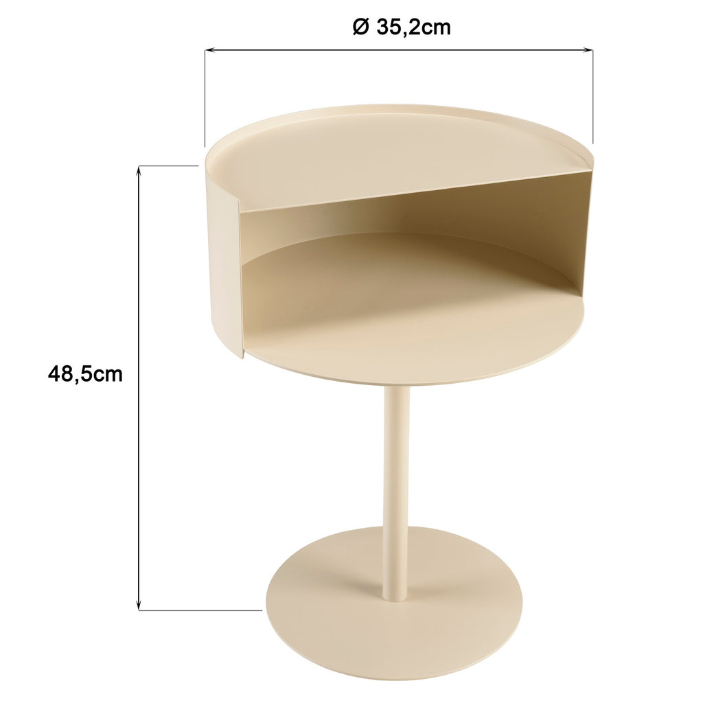 Agathe – Beistelltisch Und Sofa-Beistelltisch – Beige