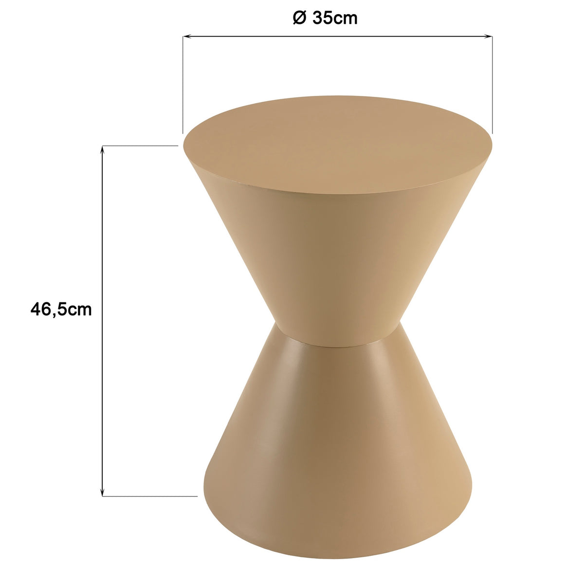 Agathe – Stolik pomocniczy i stolik boczny – Taupe