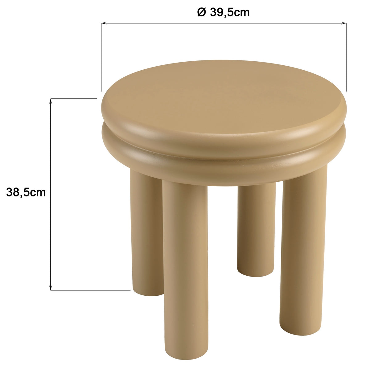 Agathe - Hjørnebord og sidebord - Taupe