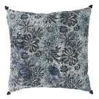 Melting - Coussin - Coton - Noir/Bleu