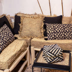 Syros - Coussin Carré - Raphia - Naturel