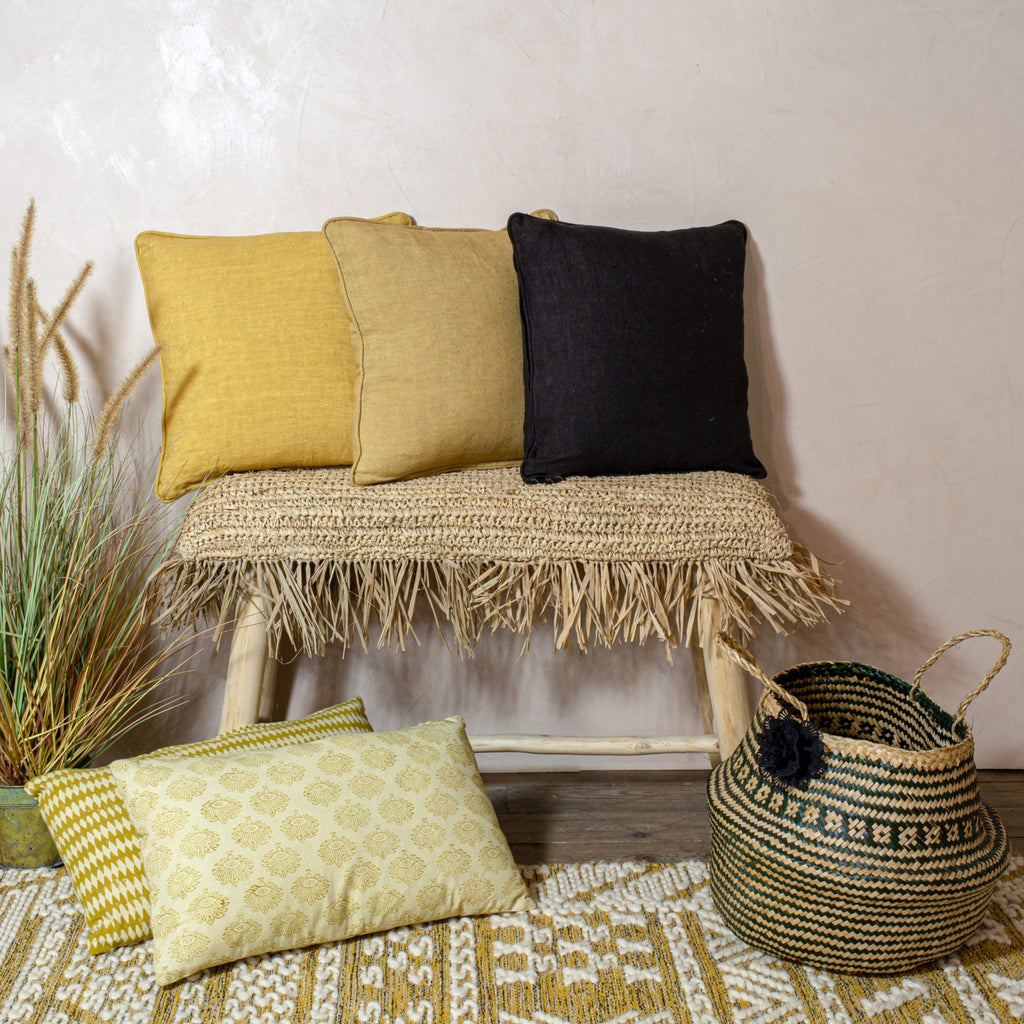 Nyl Linen Cushion - Camel