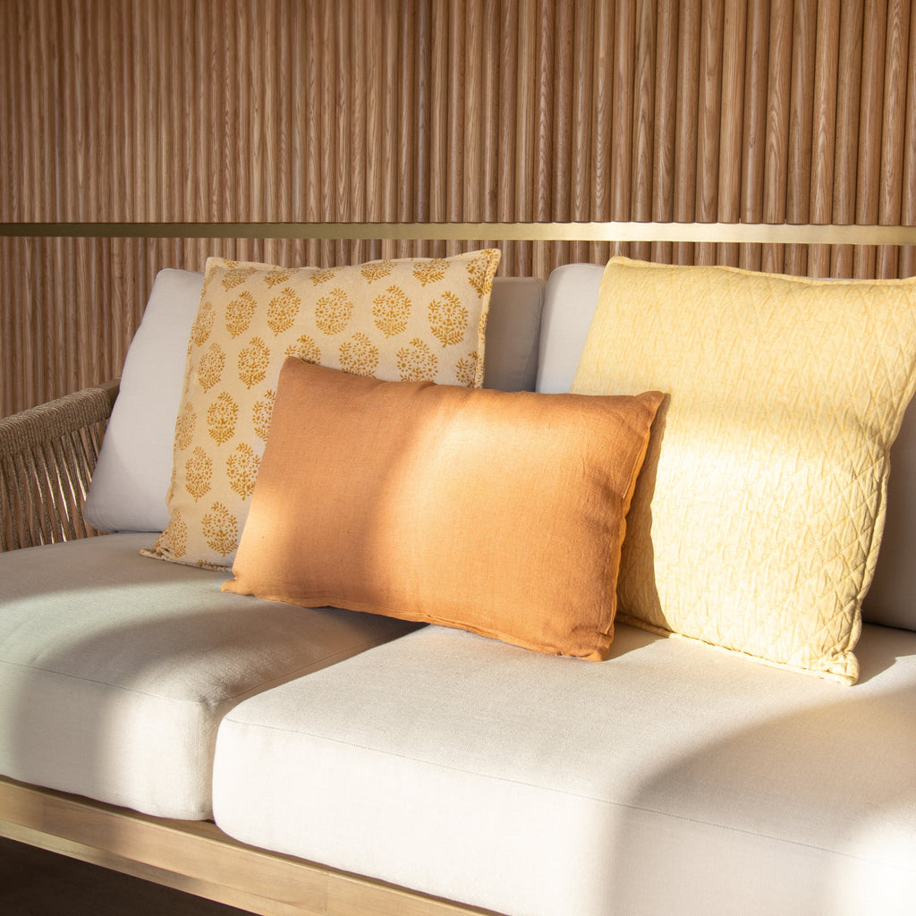 Nyl Linen Cushion - Yellow