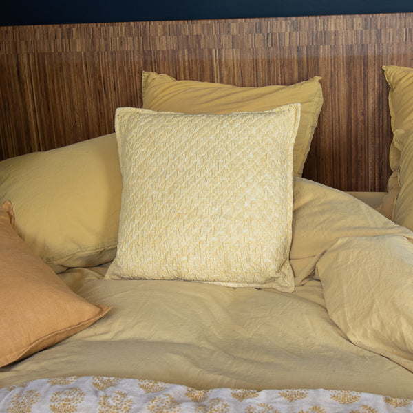 Gali - Coussin - Coton - Jaune