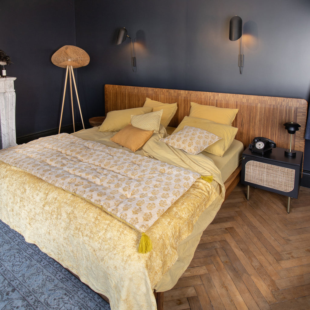 Gali - Coussin - Coton - Jaune