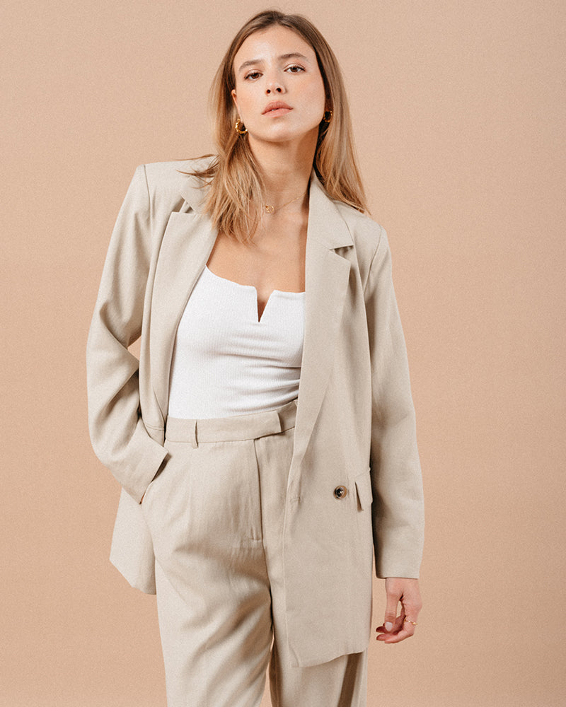 CHAQUETA BEIGE MALENE BEIGE