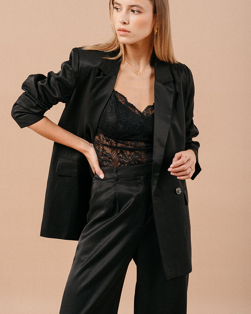 CHAQUETA NEGRA MALENE NEGRA