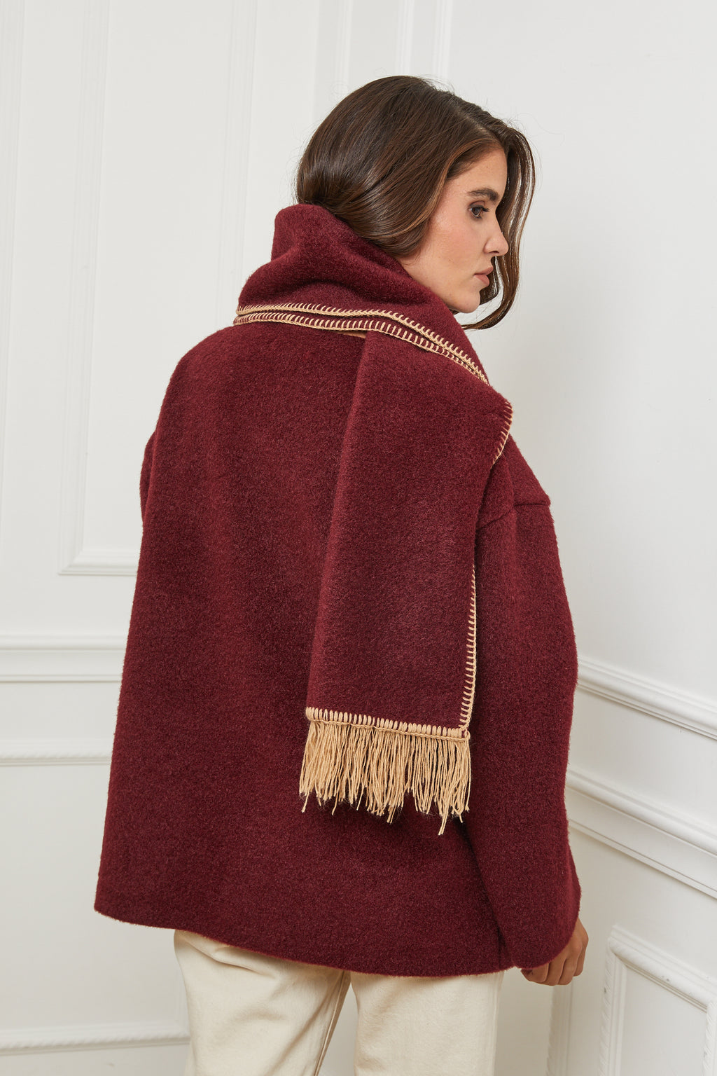 Coat - Burgundy