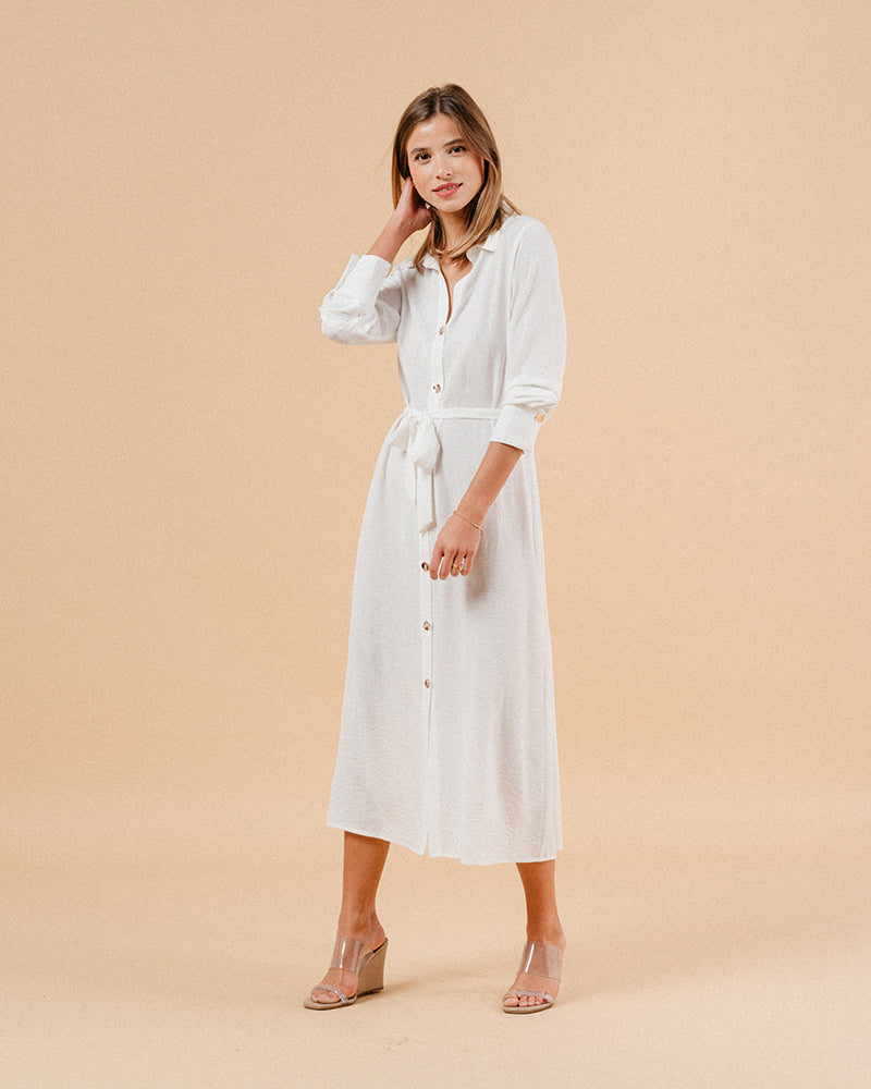 VESTIDO CRUDO MANOLO CRUDO