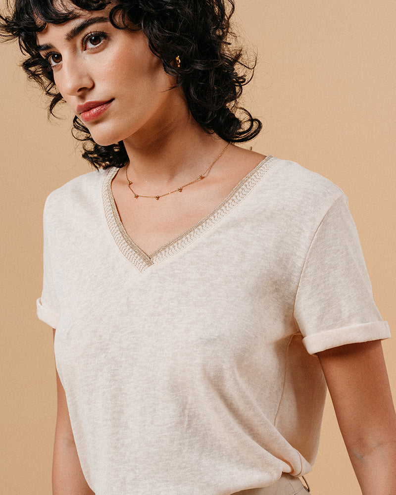 CAMISETA BEIGE MANUEL BEIGE