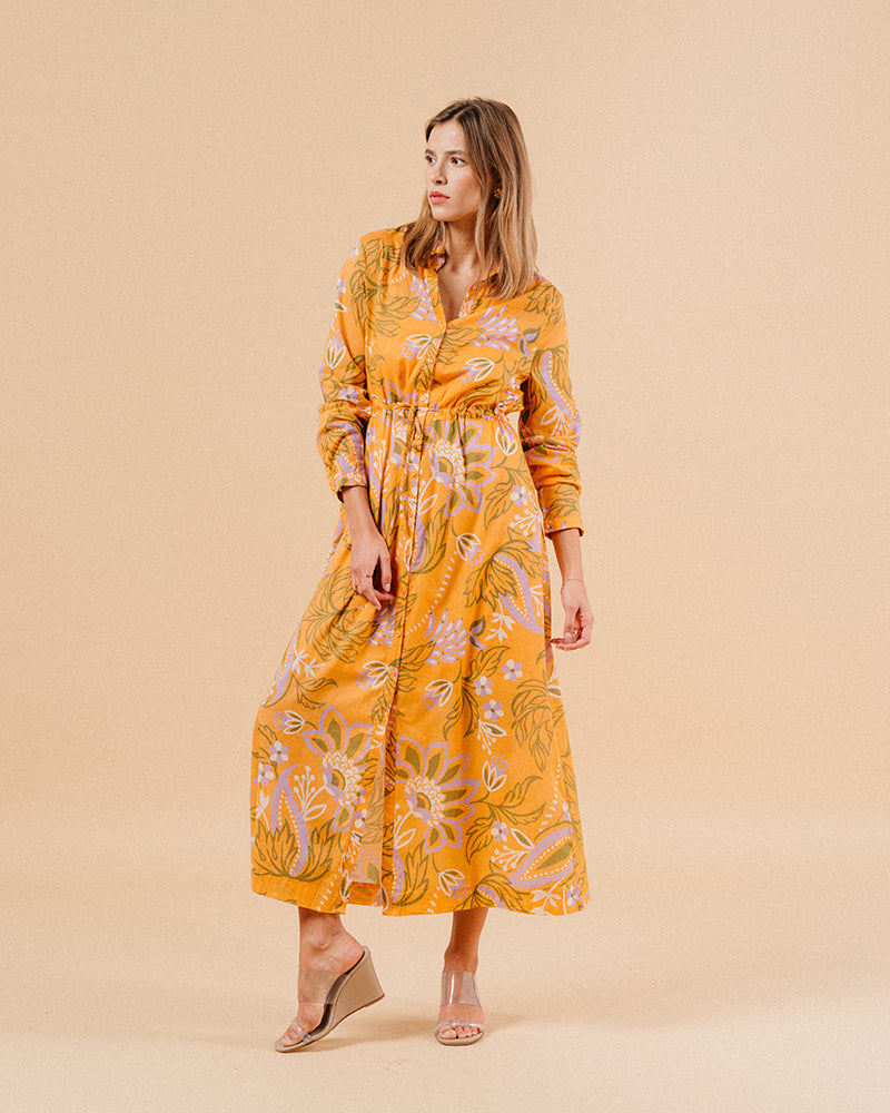 VESTIDO NARANJA MARIANA NARANJA