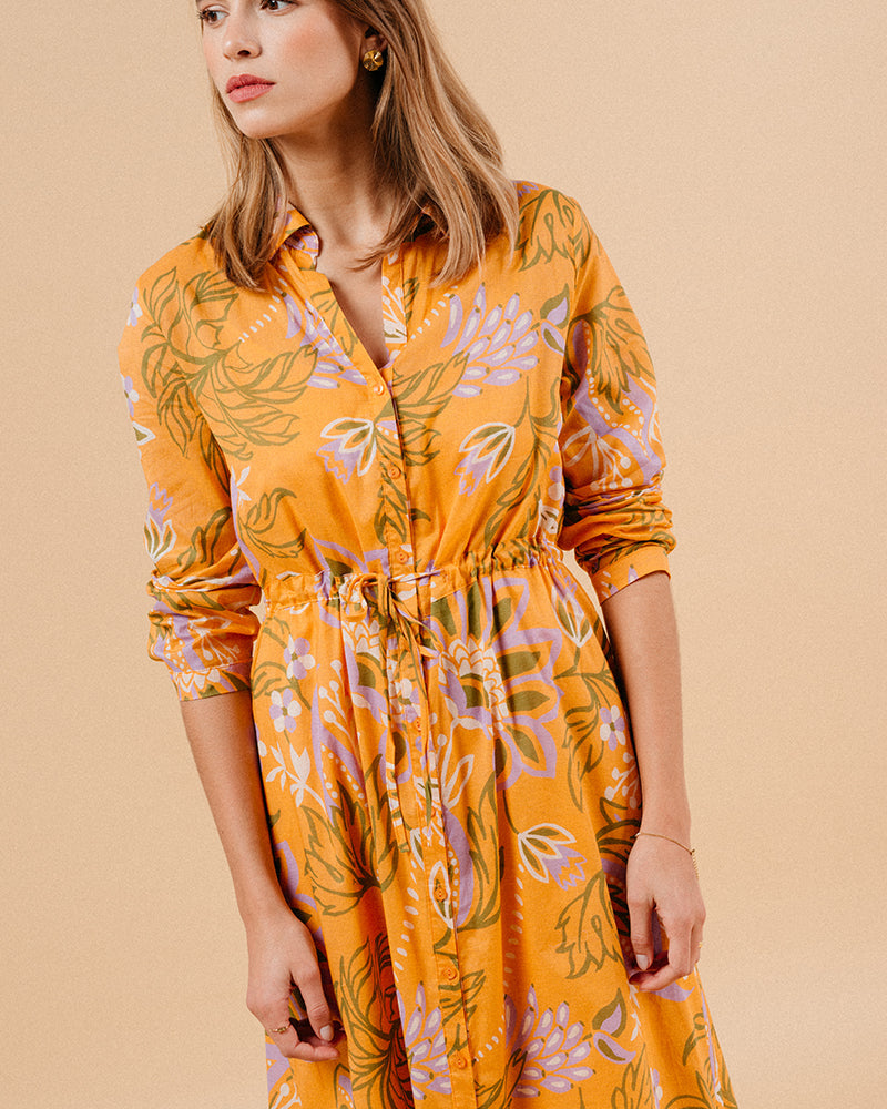 VESTIDO NARANJA MARIANA NARANJA