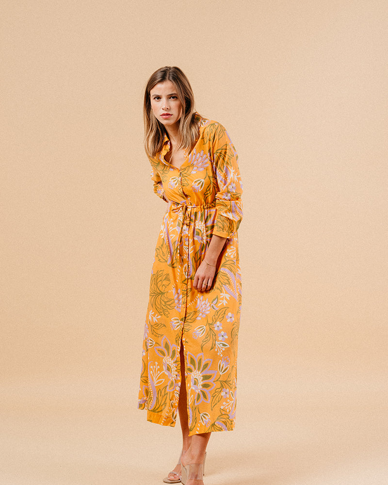 VESTIDO NARANJA MARIANA NARANJA